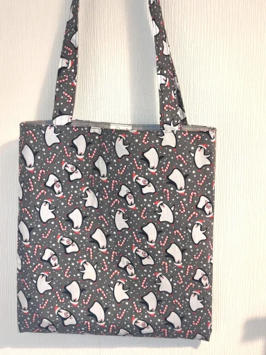 Handmade in UK| Winter Tote | Reusable Shopping Bag |